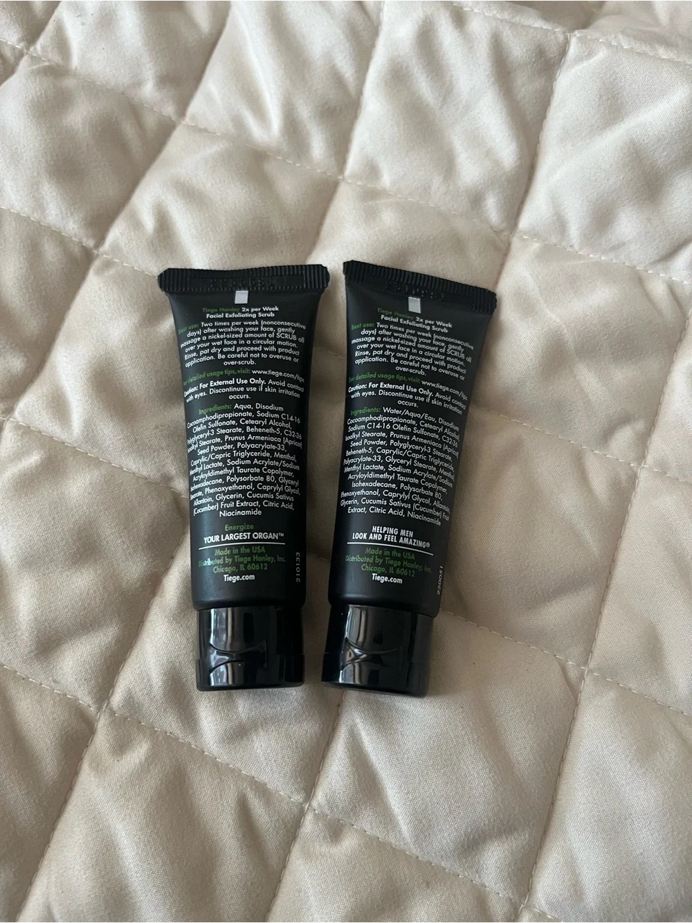 x2 Tiege Hanley Scrub 0.75 fl oz Brand New‎  Factory Sealed